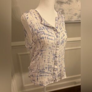 Sleeveless Abstract Print Top - super soft and lightweight